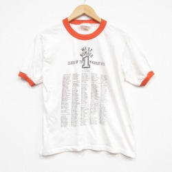 70s 半袖Tシャツ 名簿 ホワイト M | 古着