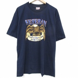 00s 半袖Tシャツ 鳥 ネイビー XL | 古着