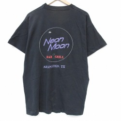 フルーツオブザルーム 90s 半袖Tシャツ ネオンムーン ブラック XL | 古着