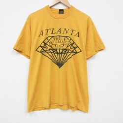 スクリーンスターズ 80s 半袖Tシャツ アトランタ イエロー XL | 古着