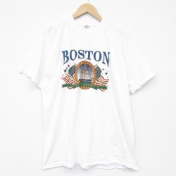 スクリーンスターズ 90s 半袖Tシャツ ボストン ホワイト XL | 古着