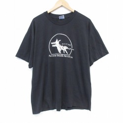 ヘインズ 00s 半袖Tシャツ 犬 ブラック XL | 古着