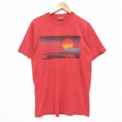 ヘインズ 80s 半袖Tシャツ コロラド レッド L | 古着