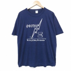 ラッセル 80s 半袖Tシャツ ネイビー XL | 古着