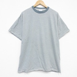 90s 半袖Tシャツ ボーダー グリーン XL | 古着