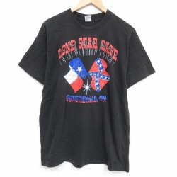 フルーツオブザルーム 90s 半袖Tシャツ テキサスサザンクロス ブラック L | 古着