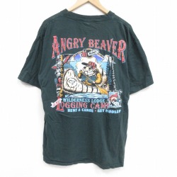 90s 半袖Tシャツ ビーバー ブラック XL | 古着