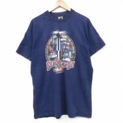 フルーツオブザルーム 00s 半袖Tシャツ 灯台 ネイビー XL | 古着