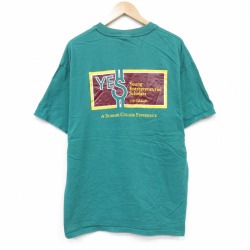 ヘインズ 00s 半袖Tシャツ YES グリーン XL | 古着