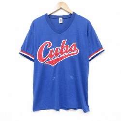 ラッセル 90s 半袖Tシャツ シカゴカブス ブルー L | 古着