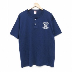 90s 半袖Tシャツ バレーボール ネイビー XL | 古着