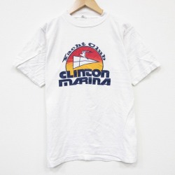 80s 半袖Tシャツ ヨットクラブ ホワイト M | 古着