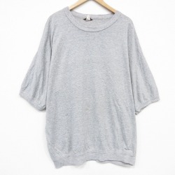 XL★古着 半袖 ビンテージ Tシャツ メンズ 90年代 90s 大きいサイズ クルーネック グレー 霜降り 26may21