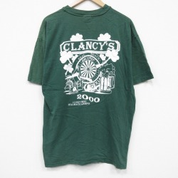 ヘインズ 00s 半袖Tシャツ ビール グリーン XL | 古着