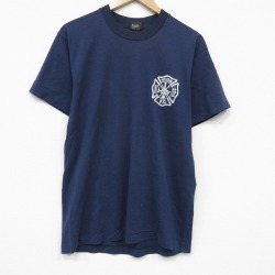 スクリーンスターズ 80s 半袖Tシャツ 消防署 ネイビー L | 古着