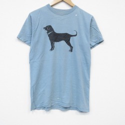 S★古着 半袖 ビンテージ Tシャツ メンズ 00年代 00s The Black Dog コットン クルーネック USA製 水色【spe】 26may25