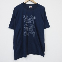 フルーツオブザルーム 90s 半袖Tシャツ ネイビー XL | 古着