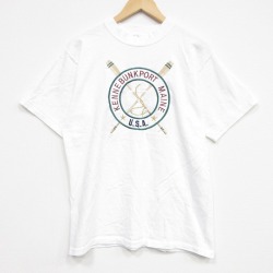 90s 半袖Tシャツ オール刺繍 ホワイト L | 古着