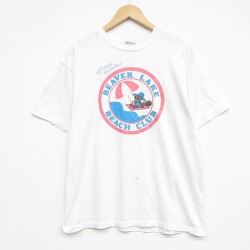 ヘインズ 80s 半袖Tシャツ ビーバー ホワイト L | 古着