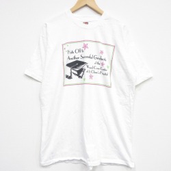 フルーツオブザルーム 00s 半袖Tシャツ 学士帽 ホワイト メンズXL相当 | 古着