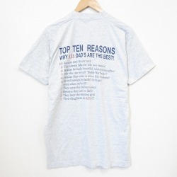 L★古着 フルーツオブザルーム 半袖 ビンテージ Tシャツ メンズ 90年代 90s メッセージ クルーネック USA製 グレー 霜降り【spe】 26may26