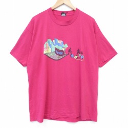 スクリーンスターズ 80s 半袖Tシャツ BEYOND ピンク XL | 古着