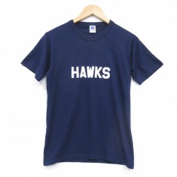 ラッセル 80s 半袖Tシャツ HAWK ネイビー S | 古着