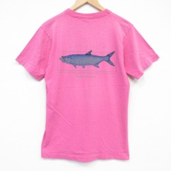 フルーツオブザルーム 90s 半袖Tシャツ 魚 ピンク M | 古着
