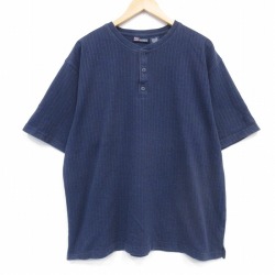 FADED GLORY 00s 半袖Tシャツ ネイビーストライプ メンズXL相当 | 古着