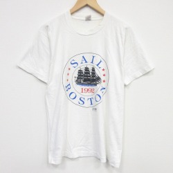 フルーツオブザルーム 90s 半袖Tシャツ 船 ホワイト L | 古着