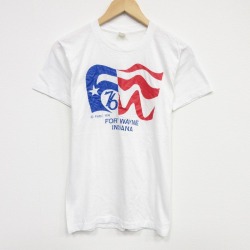 70s 半袖Tシャツ インディアナ ホワイト S | 古着