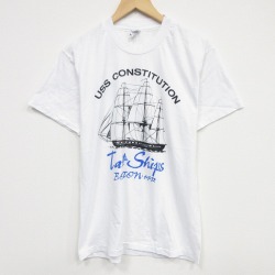 ヘインズ 90s 半袖Tシャツ 船 ホワイト M | 古着