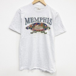 90s 半袖Tシャツ メンフィス グレー M | 古着