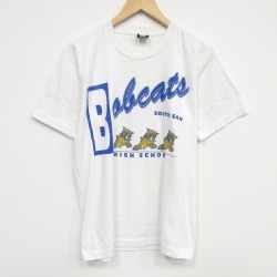 スクリーンスターズ 80s 半袖Tシャツ ボブキャッツ ホワイト L | 古着