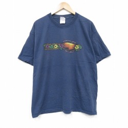 00s 半袖Tシャツ パナマジャック ネイビー メンズXL相当 | 古着