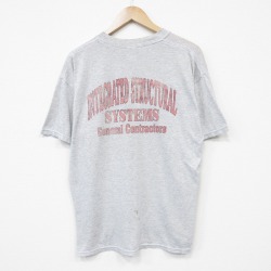 00s 半袖Tシャツ システム グレー メンズXL相当 | 古着