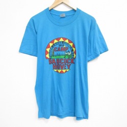 90s 半袖Tシャツ CAMP ライトブルー L | 古着