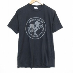 ヘインズ 80s 半袖Tシャツ ニワトリ ブラック M | 古着