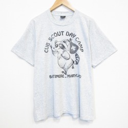 スクリーンスターズ 80s 半袖Tシャツ アライグマ グレー XL | 古着