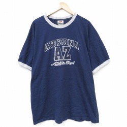 ナイキ 00s 半袖Tシャツ アリゾナ ネイビー XL | 古着