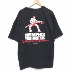 00s 半袖Tシャツ メンフィス ブラック メンズXL相当 | 古着