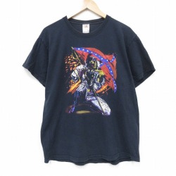 フルーツオブザルーム 00s 半袖Tシャツ スケルトン ブラック メンズL相当 | 古着