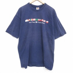 フルーツオブザルーム 00s 半袖Tシャツ ナインクラブ ネイビー メンズXL相当 | 古着