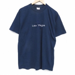 00s 半袖Tシャツ ラスベガス刺繍 ブラック L | 古着