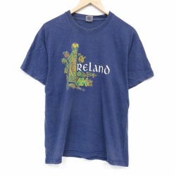 フルーツオブザルーム 半袖Tシャツ アイルランド ネイビー L | 古着