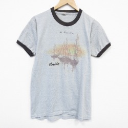 スクリーンスターズ 80s 半袖Tシャツ ヨット グレー S | 古着