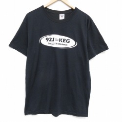 00s 半袖Tシャツ ラジオ局 ブラック メンズL相当 | 古着