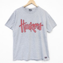 ジャンスポーツ 90s 半袖Tシャツ ネブラスカハスカーズ グレー L | 古着