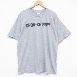 00s 半袖Tシャツ メッセージ グレー メンズXL相当 | 古着