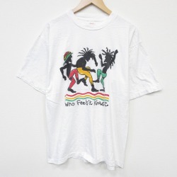90s 半袖Tシャツ ラスタマン ホワイト XL | 古着